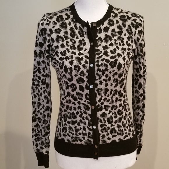 Ann Taylor Sweaters - Leopard Print Cardigan
